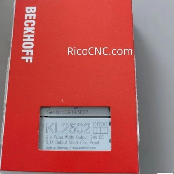 Terminal de bus KL2502 Beckhoff Terminal de programación de PLC Salida PWM de 2 canales, 24 V CC, 0,1 A