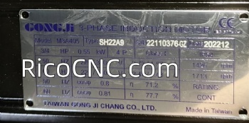 M3A405 GONGJI 8:1 3-PHASE INDUCTION MOTOR gear motor